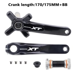 Mountain Bike Crankset 1x8/9/10/11/12Speed 170/175mm 32/34/36/38/40/42T Hollow Four Nails Chainring With Bottom Bracket BB68BB52