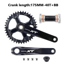 Mountain Bike Crankset 1x8/9/10/11/12Speed 170/175mm 32/34/36/38/40/42T Hollow Four Nails Chainring With Bottom Bracket BB68BB52