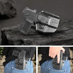Universal Polymer OWB Holster for Glock/Taurus/Springfield/TARA/Walther/Ruger/S&W/Sig Sauer/CZ/SCCY Tactical Handgun Holder