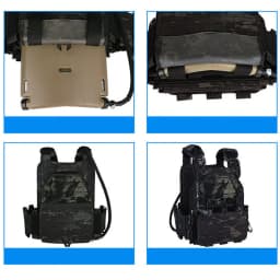 1.75L Plate Cut Hydrogen Storage Hydration Case Water Panel For Molle Combat Assault Plate Carrier JPC CPC AVS Tactical Vest