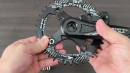 GOLDIX Square Hole Bicycle Crankset Aluminum Alloy MTB Crank 165/170/175mm Length Narrow Wide Teeth 104BCD 32/34/36/38/40/42T