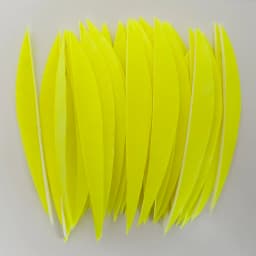 50 Pcs 5" IBOUNFOX Turkey Arrow Feather Shuttle Shape Archery Feather Fletching 5 Inch for Arrow Accessories -Right Wing
