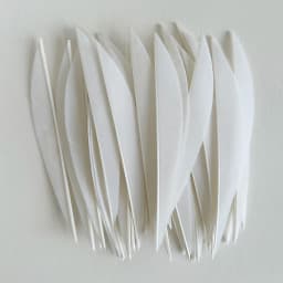 50 Pcs 5" IBOUNFOX Turkey Arrow Feather Shuttle Shape Archery Feather Fletching 5 Inch for Arrow Accessories -Right Wing
