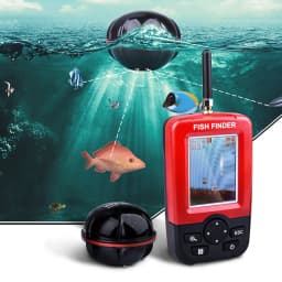 Russian menu ! Wireless Sonar Fishing Alert Fish Finder Underwater Echo Sounder Fishing Detector Portable LUCKY Fish Finder