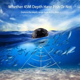 Russian menu ! Wireless Sonar Fishing Alert Fish Finder Underwater Echo Sounder Fishing Detector Portable LUCKY Fish Finder