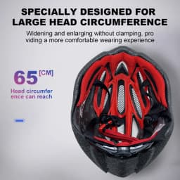 Horntour Big Head Circumference 65cm Bicycle Helmet Riding Light Racing Road Bicycle Helmet Men Women Outdoor Bicicleta Helmet