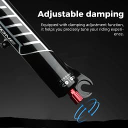 BOLANY Double Crown Bicycle Air Fork 27.5 29 inch MTB Air Suspension 9x100mm Quick Release Bike Fork for Mountain Bike