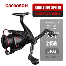 Seasir P-Series Prospec Carbon Fiber Spining Reel 9Kg Max Drag 8+1BB 5.2:1/6.2:1 Freshwater Saltwater Fishing Reel