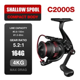Seasir P-Series Prospec Carbon Fiber Spining Reel 9Kg Max Drag 8+1BB 5.2:1/6.2:1 Freshwater Saltwater Fishing Reel