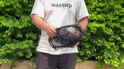 MBLN Carbon Fiber Shovel Net, 3M Telescopic Pole, 45CM Net Head, Folded Length 58.5CM, Double-Layer Carbon Fiber, Positionable