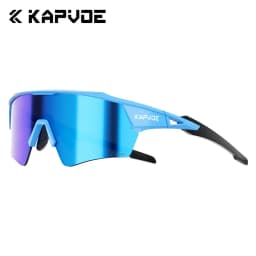 Kapvoe HD Photochromic Cycling Glasses Lighteight UV400 Sunglasses for Men Women Bike MTB Outdoor Eyewear Riding Driving Running