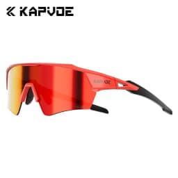 Kapvoe HD Photochromic Cycling Glasses Lighteight UV400 Sunglasses for Men Women Bike MTB Outdoor Eyewear Riding Driving Running