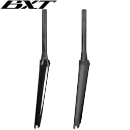 BXT Full Carbon Road Bike Fork, 700C V Brake Fork, QR 100x9mm, Tapered Tube 39.8mm, Fit BXT-045 Track Frame
