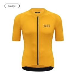 ThinkRider Men Cycling Jersey Short Sleeve Reflective Summer Shirt Downhill Jersey Pro Team Mountain Bicycle Clothing