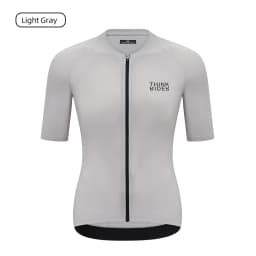 ThinkRider Men Cycling Jersey Short Sleeve Reflective Summer Shirt Downhill Jersey Pro Team Mountain Bicycle Clothing