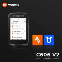 Magene GPS Bike Computer C606V2 Navigation Speedometer Cycling Stopwatch Odometer Trainer Bicycle Light WiFi Bluetooth Ant