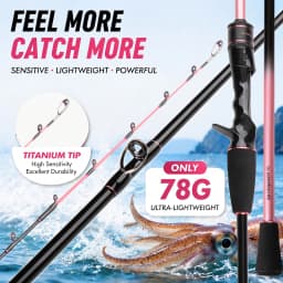 FISHINGFAN Casting Jigging Rod 1.5m 1.6m Hard Power Jigging Rod Powerful Titanium Tip Rod for EGI Squid Octopus Boat Rod