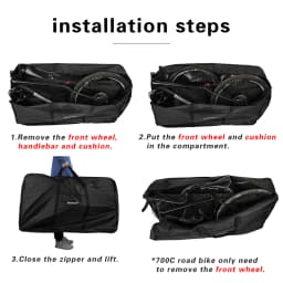Rhinowalk Bigycle Storage Bag MTB Carrying Bag 27.5 Inch 700c Road Bike Thicken Bike Carrying Box Protective Cover Accessories