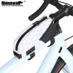 Rhinowalk Bike Frame Bag Water-Resistant Bicycle Top Tube Bag Screw Or Strap Fixing Cycling Storage Luggage For Mtb&Road Bike