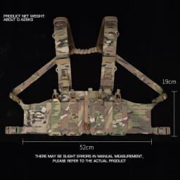 500D Nylon SF Hunting Vest for Men Adjustable Molle H-harness Chest Rigs Lightweight Airsoft Vest With M4 AR Magazine Pouch