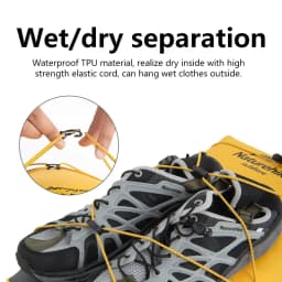 Naturehike Outdoor Waterproof Bag Wet & Dry Separation Outdoor Portable 20-40L Large Capacity Trail Bags Diving Backpack
