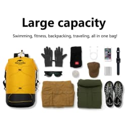 Naturehike Outdoor Waterproof Bag Wet & Dry Separation Outdoor Portable 20-40L Large Capacity Trail Bags Diving Backpack