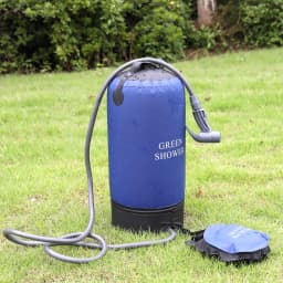 Outdoor PVC Pressure Shower with Foot Pump Lightweight Inflatable Pressure Shower Water Bag For Beach Camping Hiking Bathing