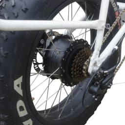 Snow Electric Bike Kit 48V 1000W Rear Brushless Gear Hub Motor Wheel 170MM 190MM Open Size 20“ 26“ Fat Tire for Snow EBike