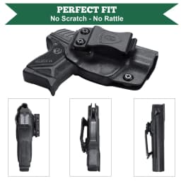 Ruger LCP II Holster IWB Kydex,Not Fit LCP .380 & LCP II .22 LR,Inside Waistband Concealed Carry, Adj. Cant Right/Left