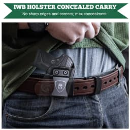 Ruger LCP II Holster IWB Kydex,Not Fit LCP .380 & LCP II .22 LR,Inside Waistband Concealed Carry, Adj. Cant Right/Left