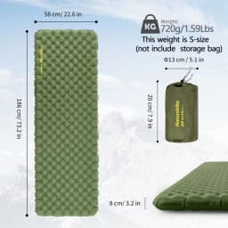Naturehike 2024 New Camping Mattress 4.6 High R-Value Ultralight Folding Beach Air Sleeping Pad Outdoor Hiking Air Mattress