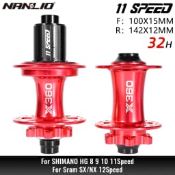 NanLio X360 Bicycle Hubs 8 Pawl 3 Tooth 360T Noise Hub 32 Hole Sealed Bearings Lubricated Bike Wheel Hub HG 8 9 10 11 Speed