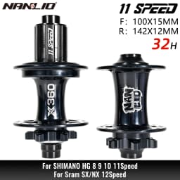 NanLio X360 Bicycle Hubs 8 Pawl 3 Tooth 360T Noise Hub 32 Hole Sealed Bearings Lubricated Bike Wheel Hub HG 8 9 10 11 Speed