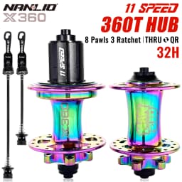NanLio X360 Bicycle Hubs 8 Pawl 3 Tooth 360T Noise Hub 32 Hole Sealed Bearings Lubricated Bike Wheel Hub HG 8 9 10 11 Speed