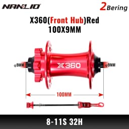 NanLio X360 Bicycle Hubs 8 Pawl 3 Tooth 360T Noise Hub 32 Hole Sealed Bearings Lubricated Bike Wheel Hub HG 8 9 10 11 Speed