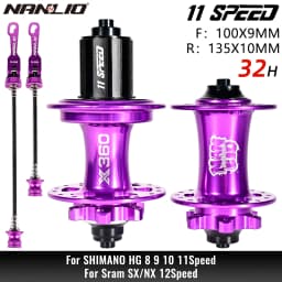 NanLio X360 Bicycle Hubs 8 Pawl 3 Tooth 360T Noise Hub 32 Hole Sealed Bearings Lubricated Bike Wheel Hub HG 8 9 10 11 Speed