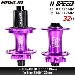 NanLio X360 Bicycle Hubs 8 Pawl 3 Tooth 360T Noise Hub 32 Hole Sealed Bearings Lubricated Bike Wheel Hub HG 8 9 10 11 Speed