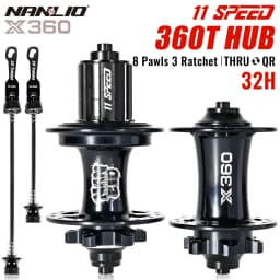 NanLio X360 Bicycle Hubs 8 Pawl 3 Tooth 360T Noise Hub 32 Hole Sealed Bearings Lubricated Bike Wheel Hub HG 8 9 10 11 Speed