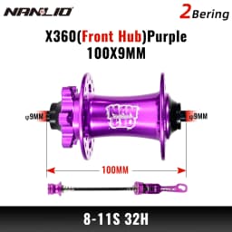 NanLio X360 Bicycle Hubs 8 Pawl 3 Tooth 360T Noise Hub 32 Hole Sealed Bearings Lubricated Bike Wheel Hub HG 8 9 10 11 Speed