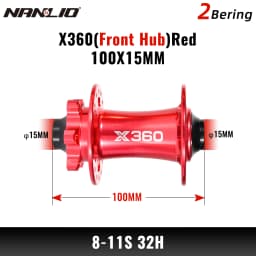 NanLio X360 Bicycle Hubs 8 Pawl 3 Tooth 360T Noise Hub 32 Hole Sealed Bearings Lubricated Bike Wheel Hub HG 8 9 10 11 Speed