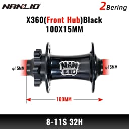 NanLio X360 Bicycle Hubs 8 Pawl 3 Tooth 360T Noise Hub 32 Hole Sealed Bearings Lubricated Bike Wheel Hub HG 8 9 10 11 Speed
