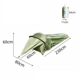 Ultralight Single Person Bivy Tent Waterproof 1 Man Tent for Outdoor Camping Hiking Backpacking Traveling Tent Camp Accessories
