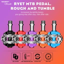 New RYET MTB Pedal SPD Clipless Ultralight Mountain Bike Pedals Bicycle Dual Platform Footboard Clipless Cycling Bike Parts