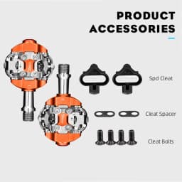 New RYET MTB Pedal SPD Clipless Ultralight Mountain Bike Pedals Bicycle Dual Platform Footboard Clipless Cycling Bike Parts