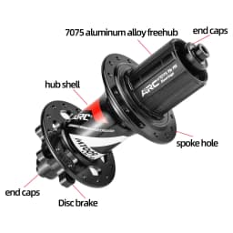 New ARC MT009 4 IN 1 MTB Hub 6 Pawl NBK Bearing Hub 28 32 36 Holes Mountain Bike Hub Disc brake Aluminum alloy 8 9 10 11 12Speed