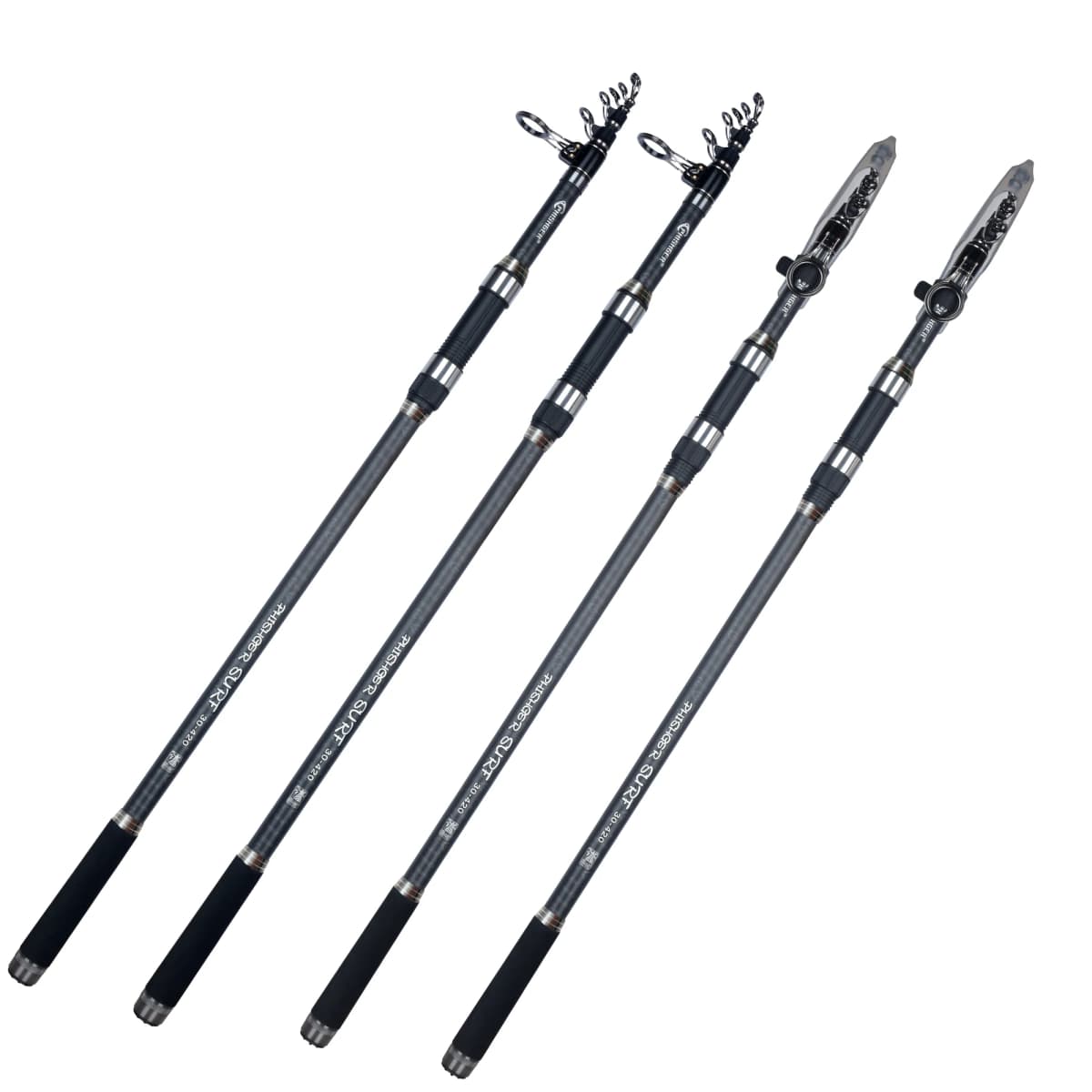 BIUTITU Telescopic Surf Spinning Rod 3.6/4.2/4.5/5.0/5.3m 30T Carbon 80-150g Surfcasting Shore Casting Fishing Pole PHISHGER