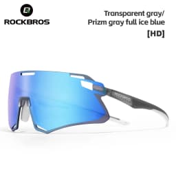 ROCKBROS Photochromic Cycling Glasses HD Curved Lens Ultra-Light Bicycle Glasses Outdoor Cycling Eyewear UV Protection Goggles