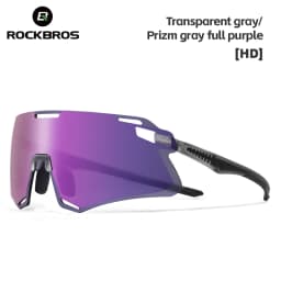 ROCKBROS Photochromic Cycling Glasses HD Curved Lens Ultra-Light Bicycle Glasses Outdoor Cycling Eyewear UV Protection Goggles