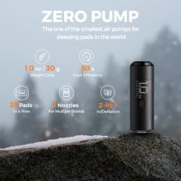 FLEXTAIL ZERO PUMP - 30g Portable Camping Air Pump Electric Inflator for Sleeping Pads, 1 Rechargeable Battery Included