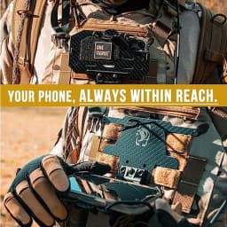 ONETIGRIS Tactical Vest Phone Holder, Universal Chest Cell Phone Board Plate Carrier Phone Mount for Screen Size 4.7"-6.7"